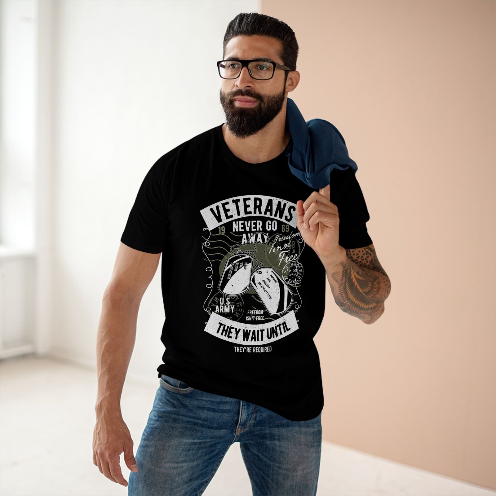 T-Shirt - Veterans Pride Adult Staple Tee - Image 3