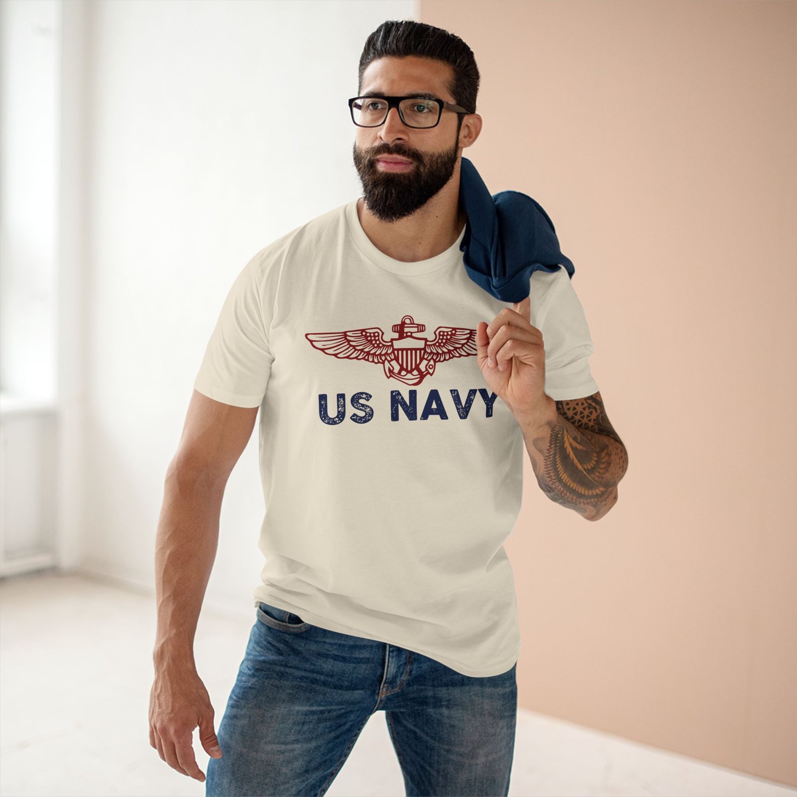 US Navy Adult Tee - Proudly Display Your Navy Spirit - Image 4