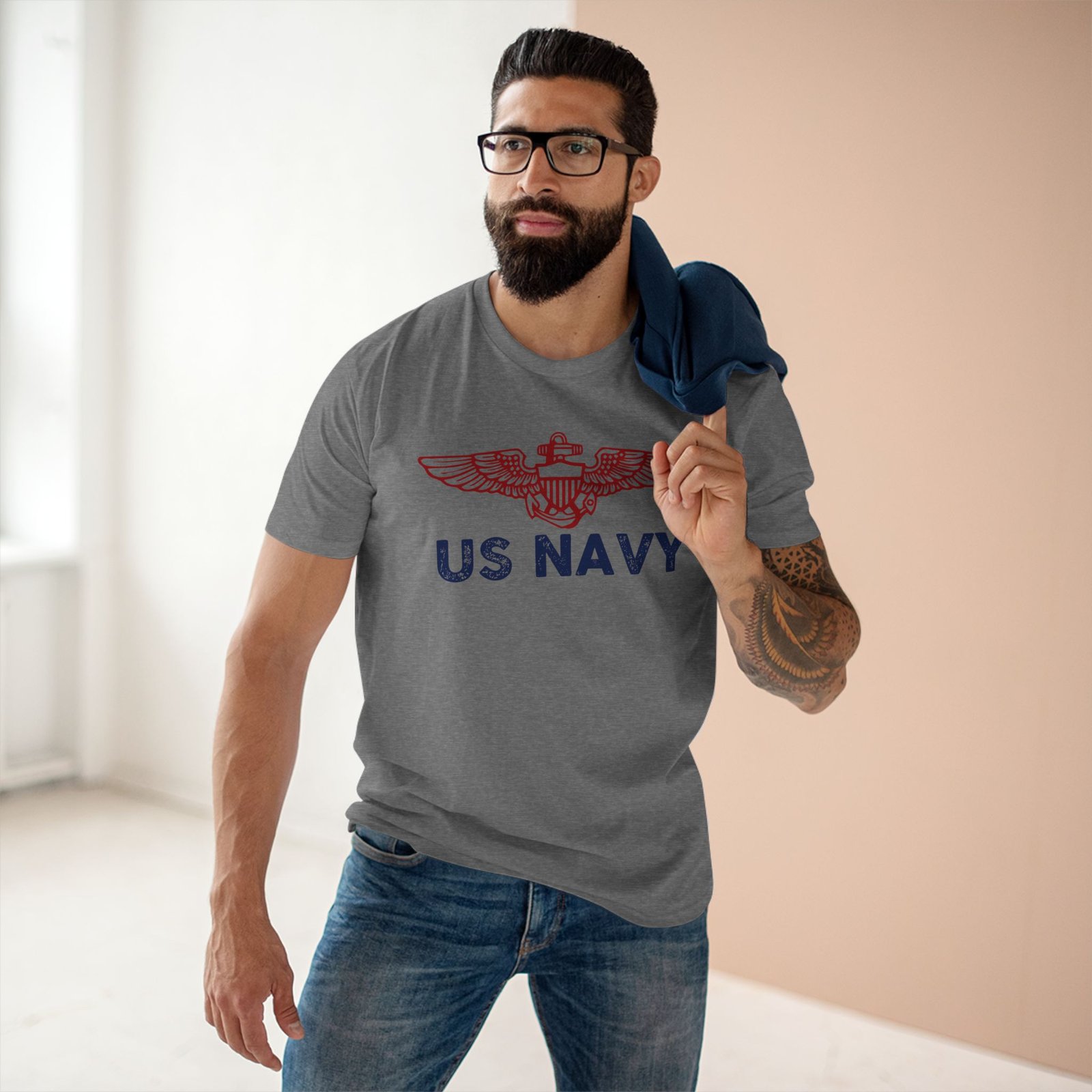 US Navy Adult Tee - Proudly Display Your Navy Spirit - Image 6