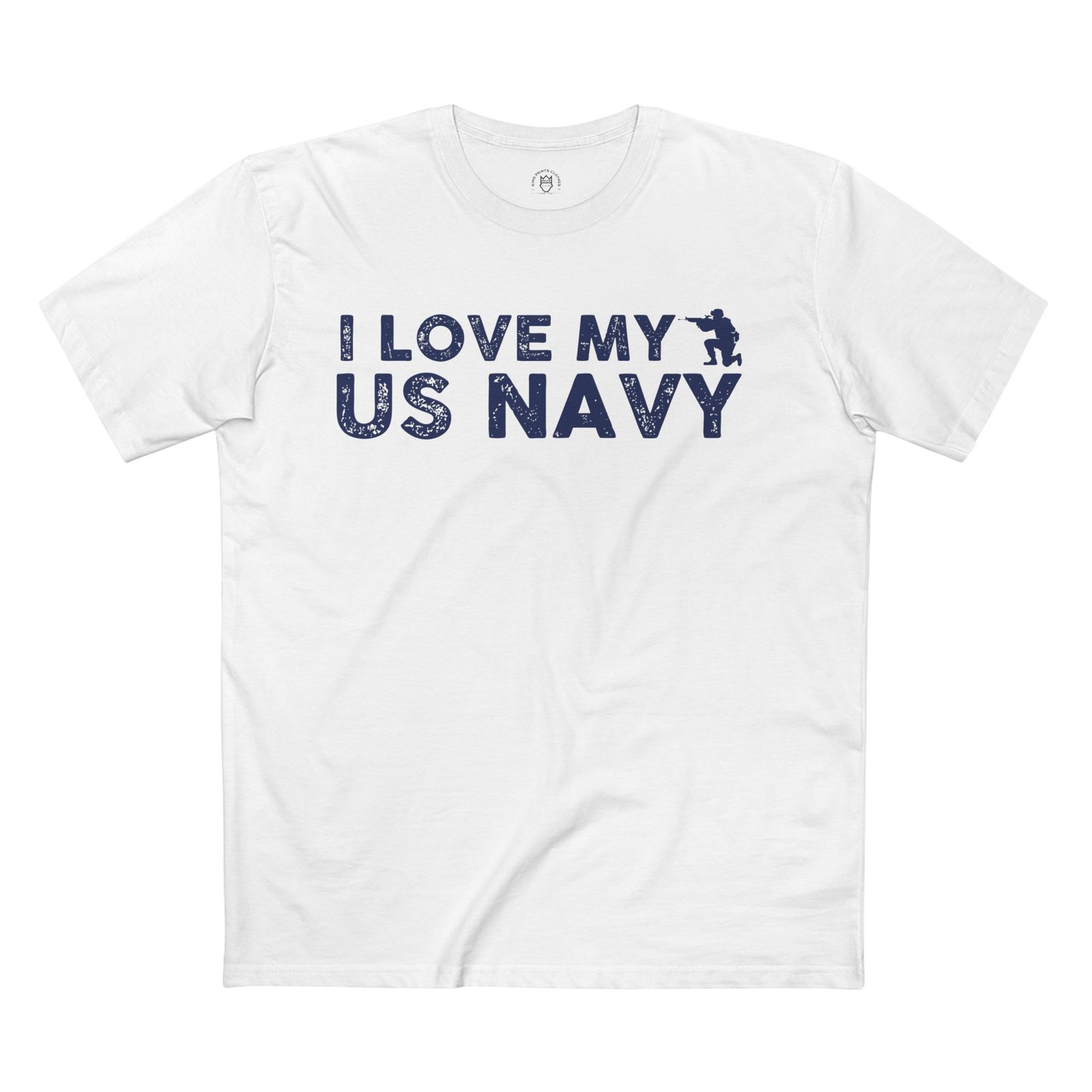 I Love My US Navy Adult Staple Tee - Patriotic T-Shirt for Military Families, Veterans, and Supporters - Image 3