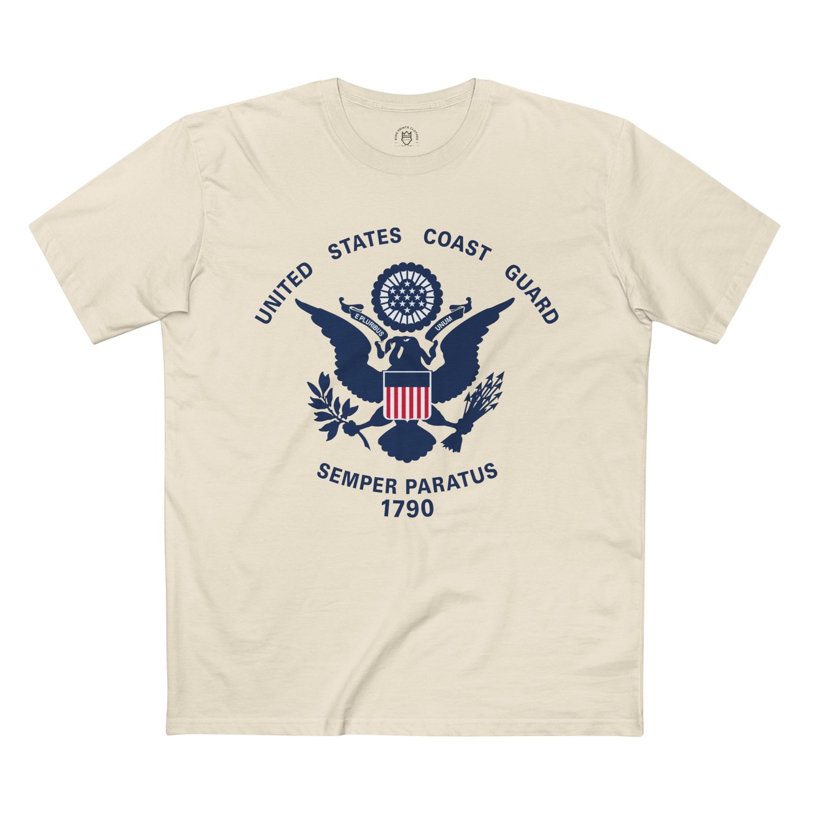 Coast Guard Semper Paratus Tee - Classic White Adult T-Shirt for Patriotism and Pride - Image 5