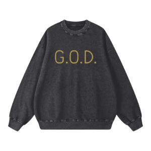 G.O.D. Clothing Snow Washed Oversized Sweatshirt