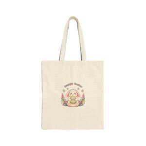 Easter Bunny Aesthetic Tote Bag | pastel spring, vintage cottagecore