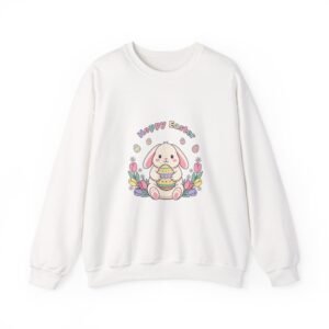 Happy Easter Bunny Aesthetic Sweatshirt | pastel spring, vintage Easter