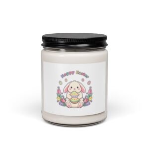 Cute Bunny Easter Candle | pastel spring, bunny aesthetic